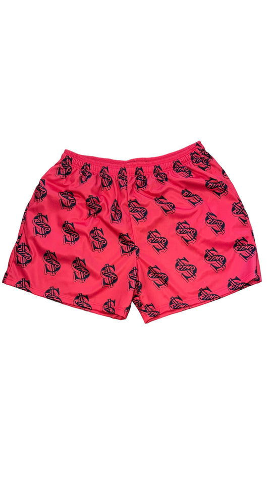 Red & Black RTMO Mesh Shorts