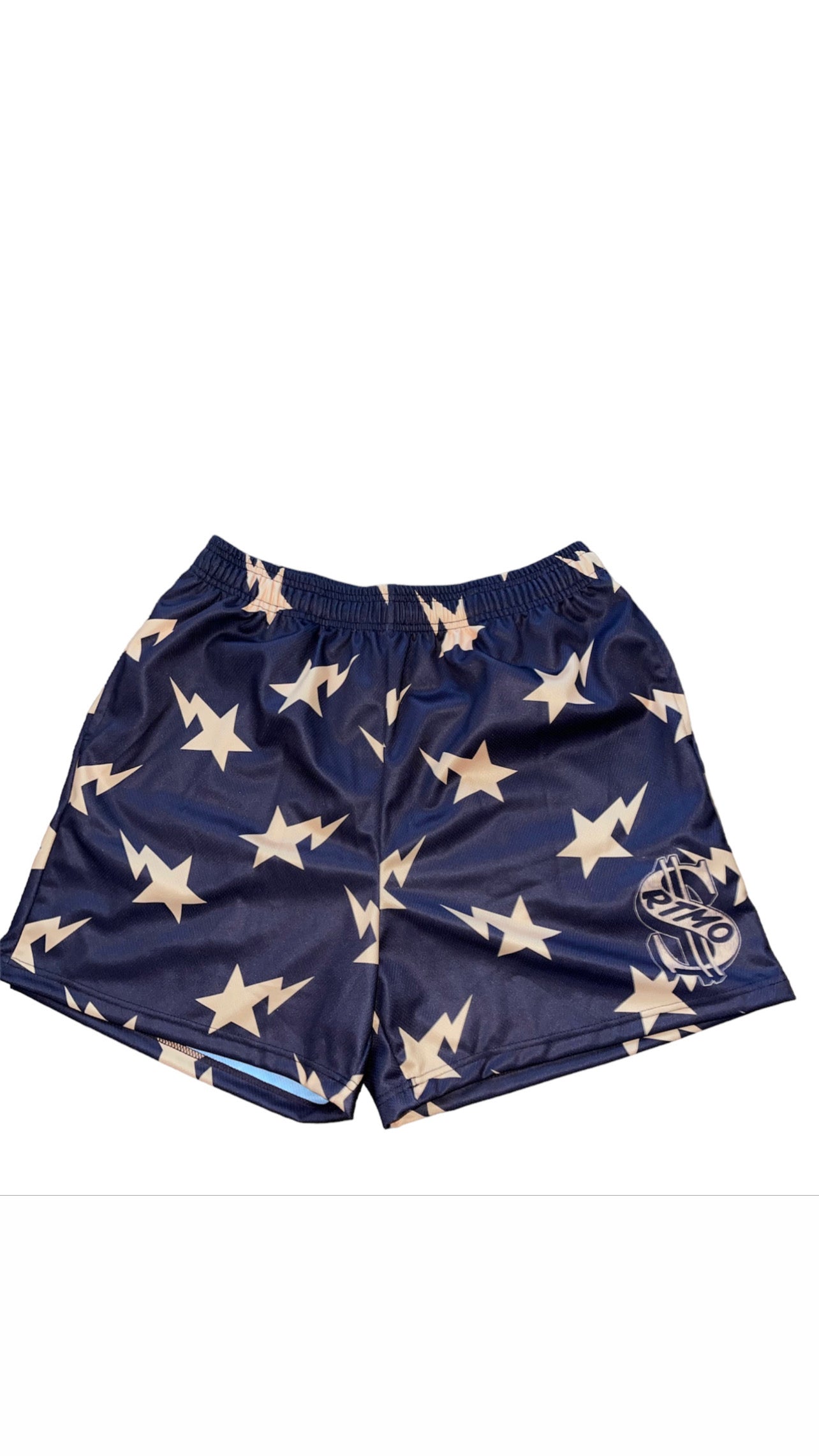 RTMO Brown & Tan Star Mesh Shorts