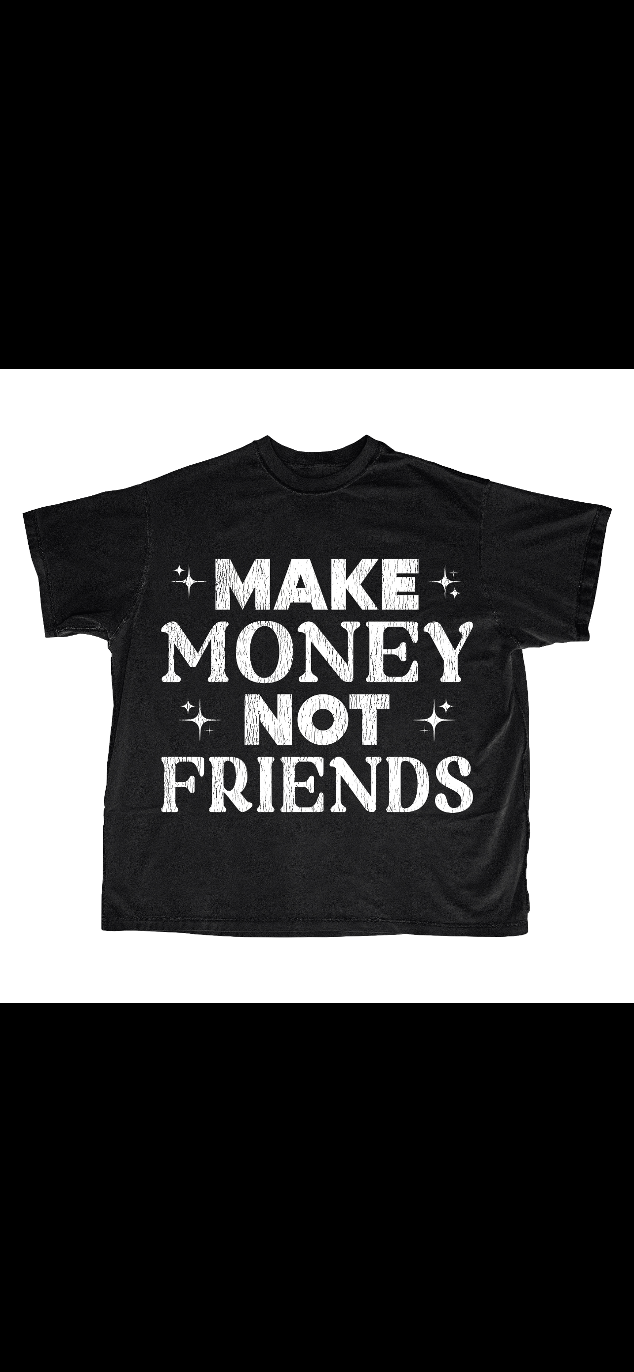 RTMO Black&White Make Money Not Friends Tee