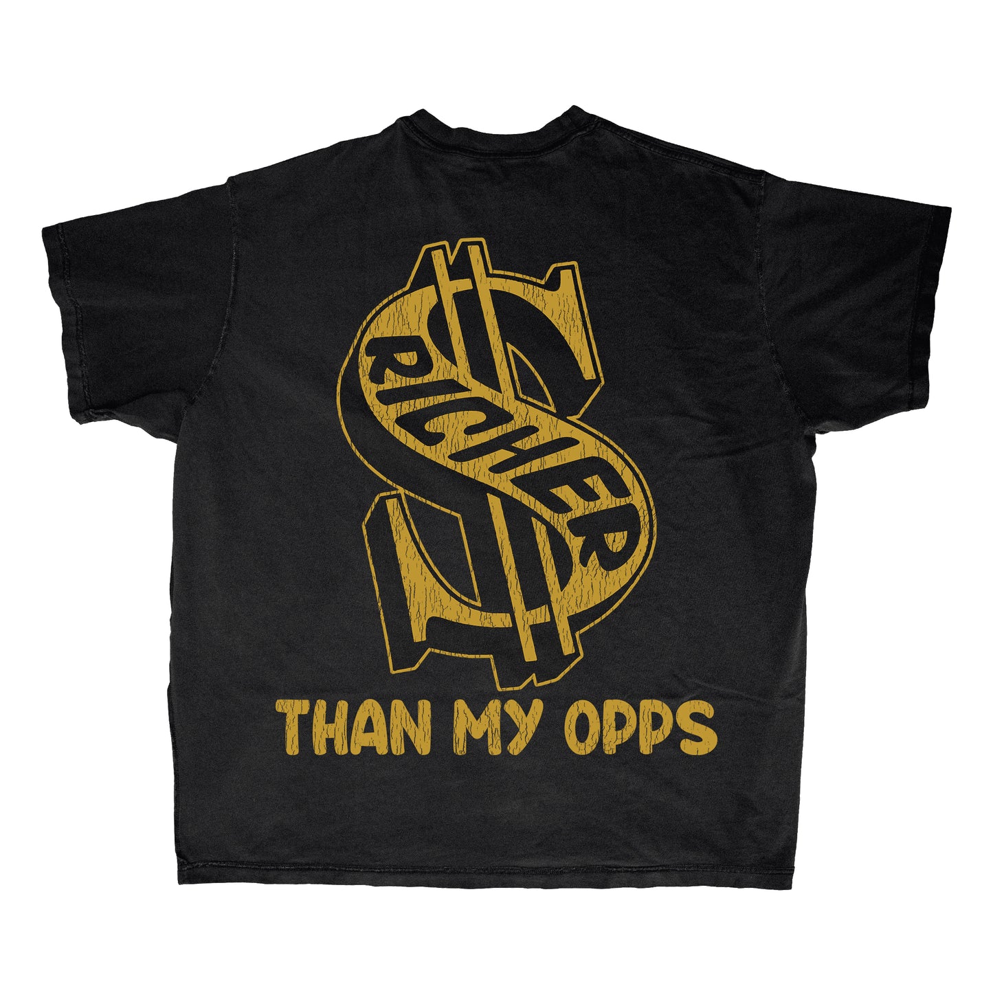 RTMO Black&Yellow Make Money Not Friends Tee