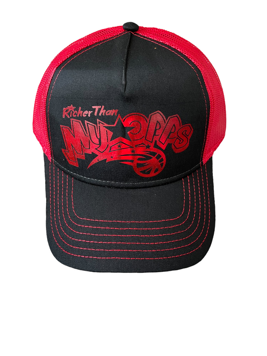 Black/Red RTMO Trucker with Red