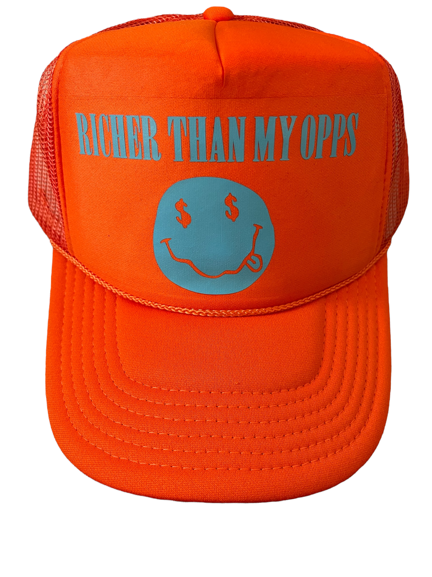 Orange RTMO Trucker with Teal