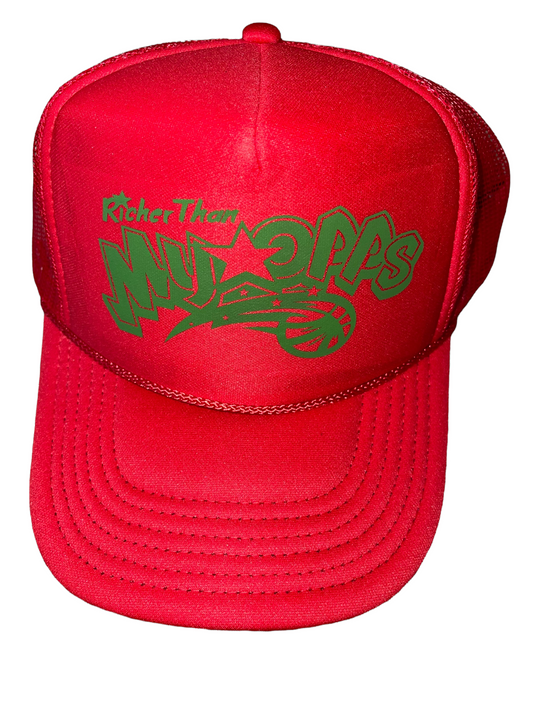 Red RTMO Trucker with Green