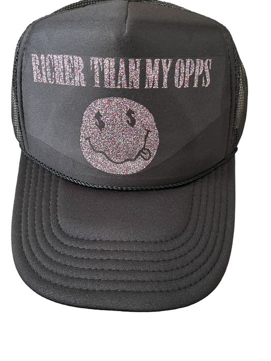 Black RTMO Trucker with Glitter