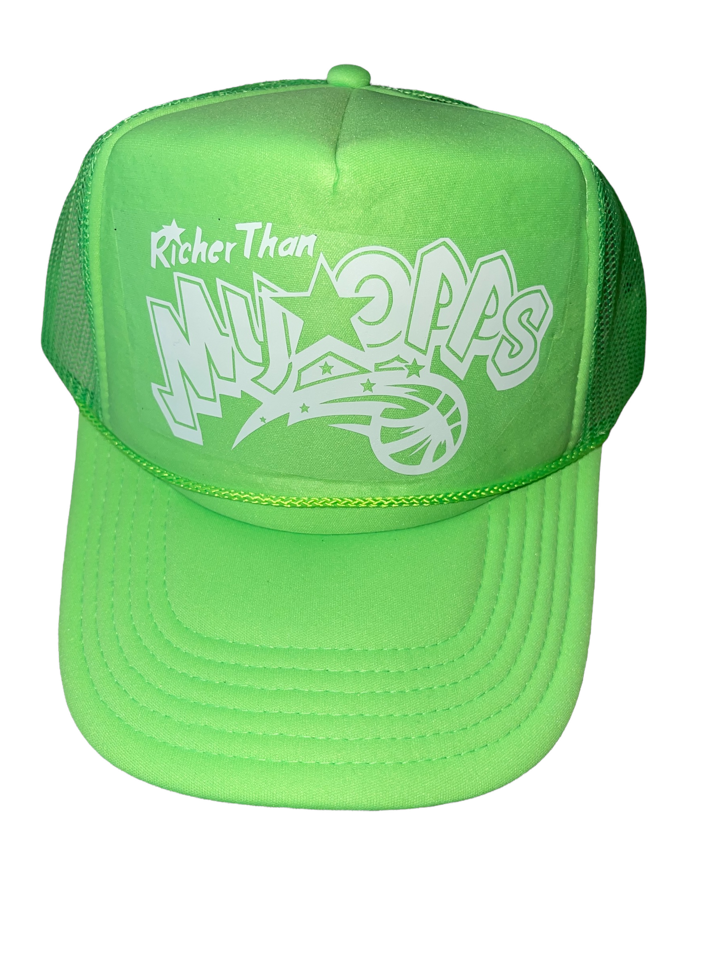 Neon Green RTMO Trucker with White