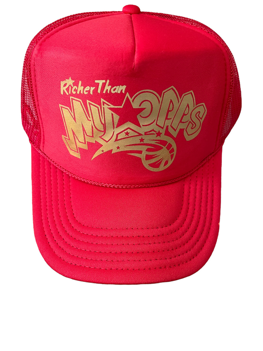 Red RTMO Trucker with Gold