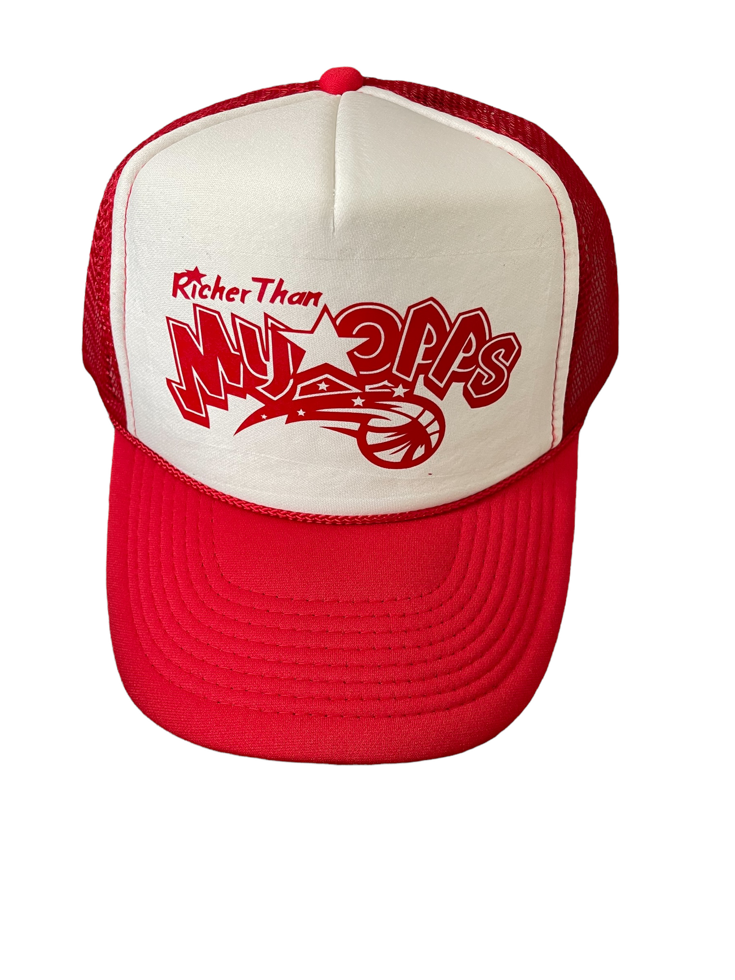 Red/White  RTMO Trucker with Red