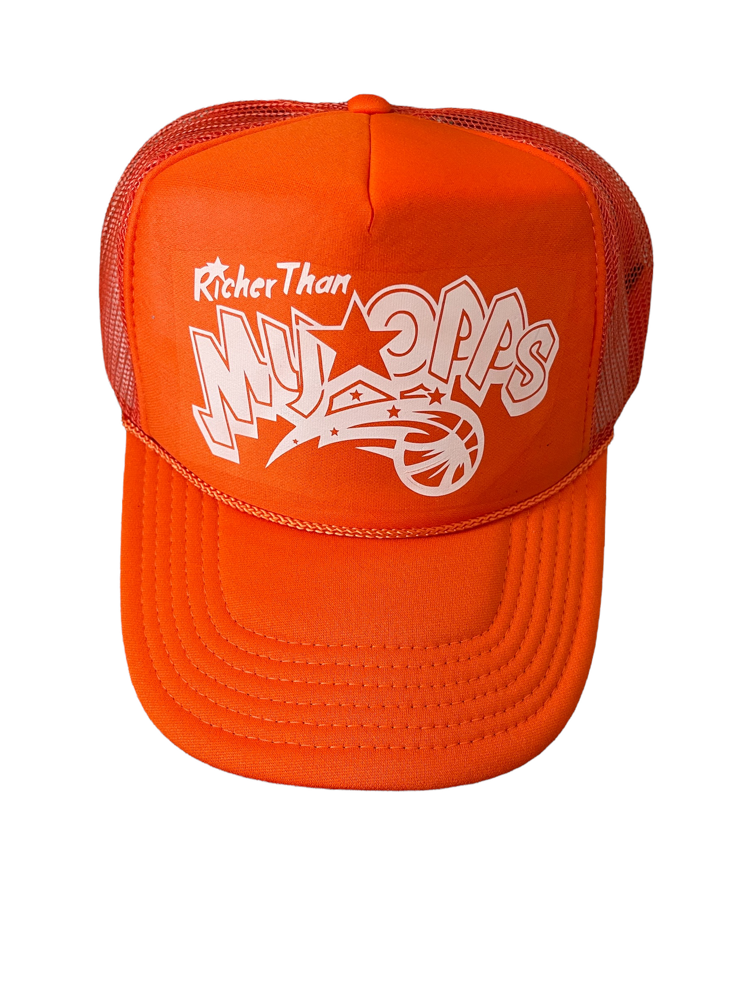 Orange  RTMO Trucker with White