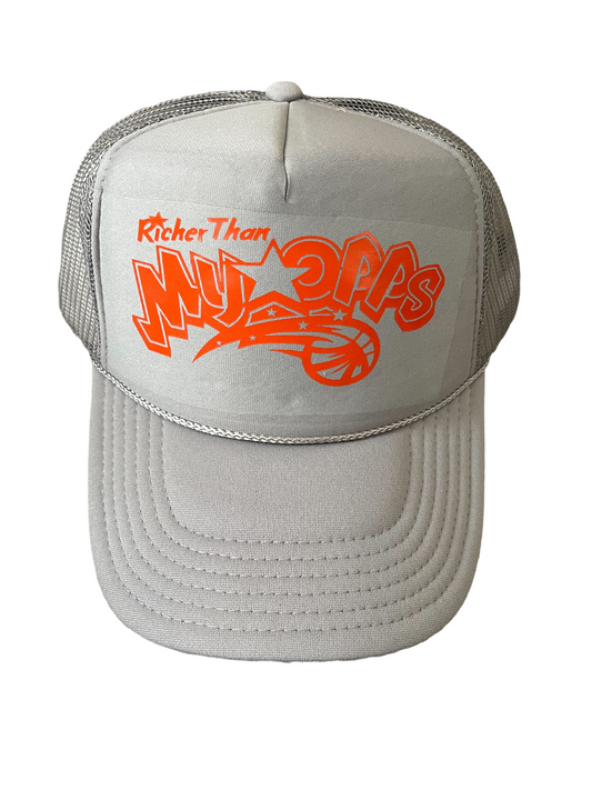 Grey RTMO Trucker with Orange