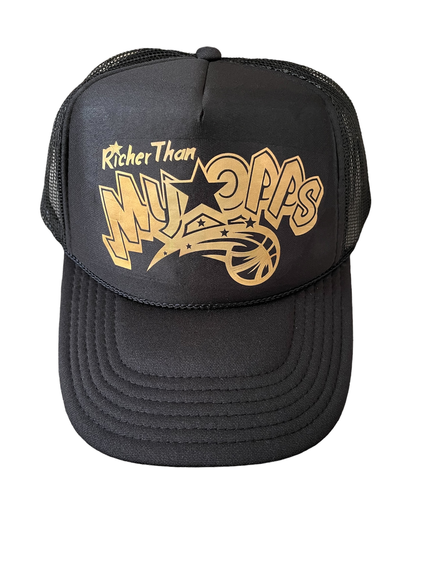 Black RTMO Trucker with Gold