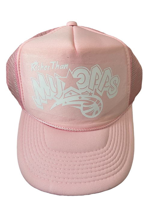 Pink RTMO Trucker with White