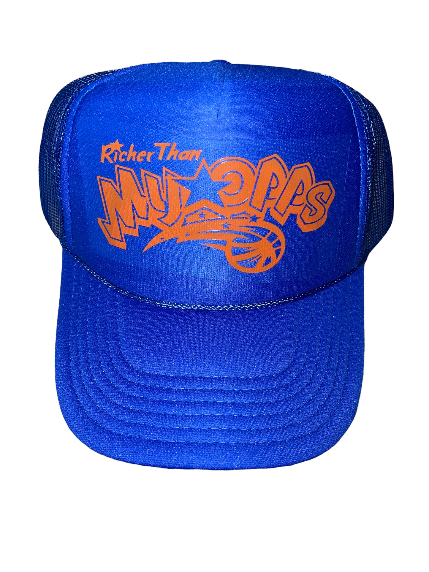 Royal Blue RTMO Trucker with Orange