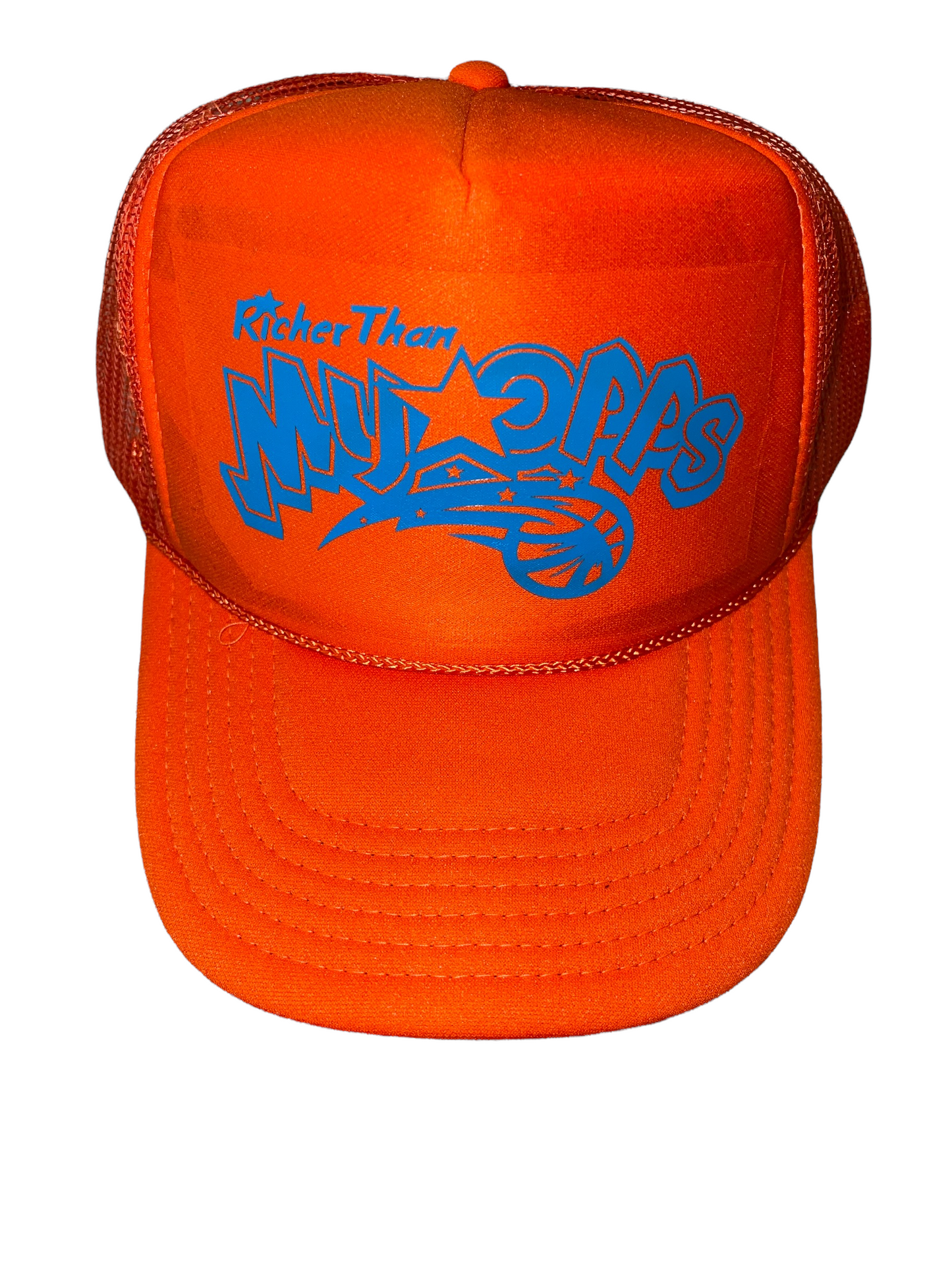 Orange RTMO Trucker with Blue